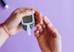 checking diabetes with a machine