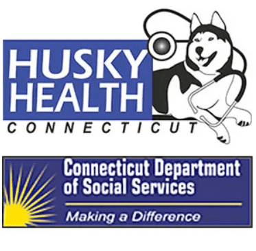 Husky Health Connecticut logo banner