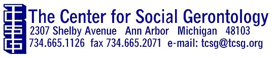 The Center for Social Gerontology logo